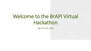 Virtual BrAPI Hackathon: Community Event for Innovation and Collaboration