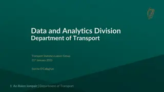 Transport Statistics Liaison Group Insights and Discussions