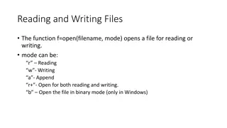 File Input/Output Operations in Python
