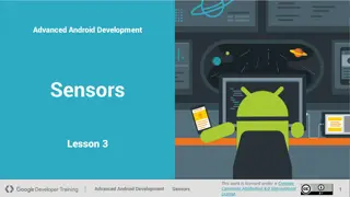 Motion and Position Sensors in Advanced Android Development