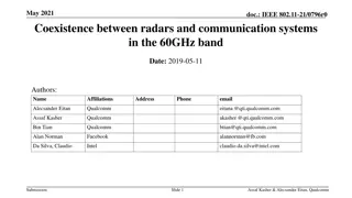 Coexistence Between Radars and Communication Systems in 60GHz Band