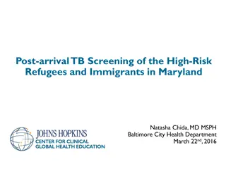 Maryland TB Screening for High-Risk Immigrants - Insights and Protocols