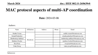 IEEE 802.11-24 MAC Protocol Aspects of Multi-AP Coordination