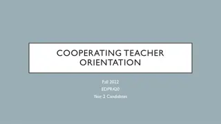 Effective Strategies for Cooperating Teacher Orientation in Education Programs