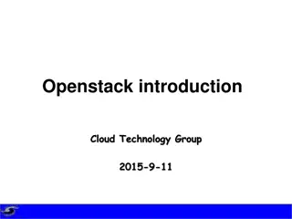 Cloud Technology Group: OpenStack Introduction and IhepCloud Overview