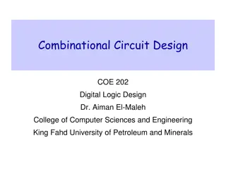 Combinational Circuit Design COE 202 Digital Logic Design Procedure