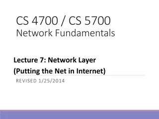 Network Layer and Internetworking Issues