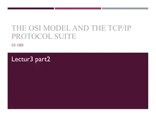 OSI Model and TCP/IP Protocol Suite