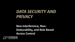 Data Security and Privacy Concepts in Access Control Models