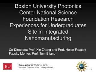 Photonics Center NSF REU Program at Boston University