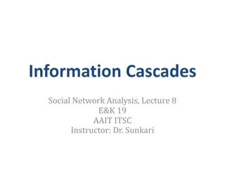 Information Cascades & Social Network Analysis