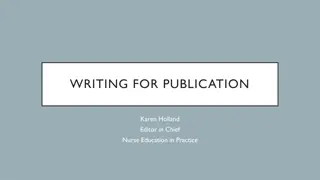 Ethics and Writing for Publication: Importance, Process, and Impact