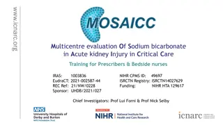 Evaluation of Intravenous Sodium Bicarbonate in Acute Kidney Injury