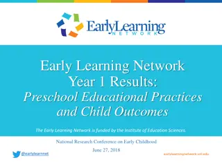 Early Learning Network Year 1 Results: Preschool Educational Practices and Child Outcomes