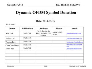 Dynamic OFDM Symbol Duration for Enhanced Efficiency in Wireless Communication