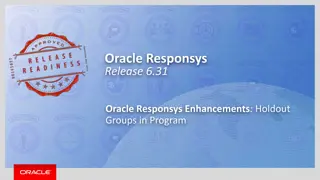 Oracle Responsys Release 6.31 Enhancements