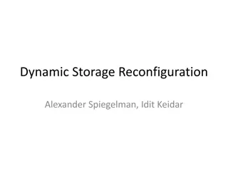 Dynamic Storage Reconfiguration and Distributed Shared Storage Solutions