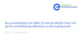 Key Considerations for SDAC 15-Minute Market Time Unit Go-Live and Decoupling Event Reflections