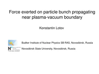 Force Exerted on Particle Bunch Near Plasma-Vacuum Boundary