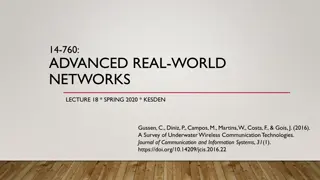 Underwater Wireless Communication Technologies Overview