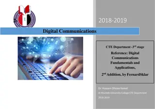 Digital Communications in CTE Department - 3rd Stage