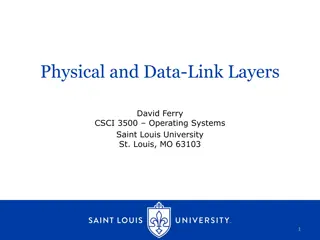 Physical and Data-Link Layers in Networking