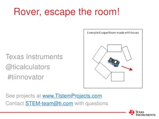 STEM Challenge: Help Rover Escape Using Texas Instruments Technology