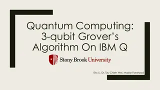 Quantum Computing: Algorithms, Qubits, and Gates