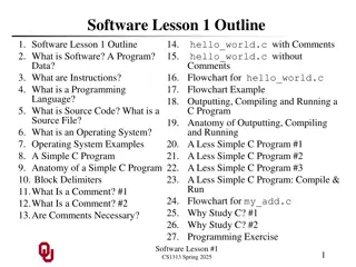 Introduction to Software and Programming