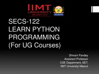 Python Programming: Overview, Uses, and Advantages