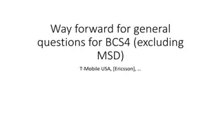 BCS4 Implementation Guidelines for T-Mobile USA and Ericsson