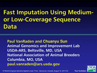 Rapid Imputation Methods for Medium- or Low-Coverage Sequence Data in Livestock Genetics