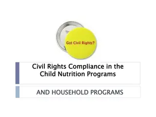 Civil Rights Compliance in Child Nutrition Programs