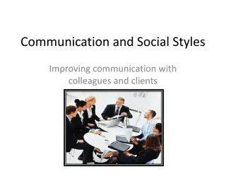 Enhancing Communication and Social Styles for Better Relationships