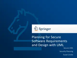Secure Software Design Principles and Planning Approach