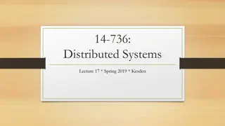 Techniques for Building Robust Distributed Systems
