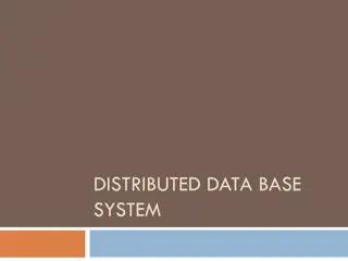 Distributed Database Systems