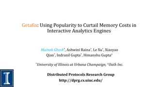 Using Popularity to Curtail Memory Costs in Interactive Analytics Engines