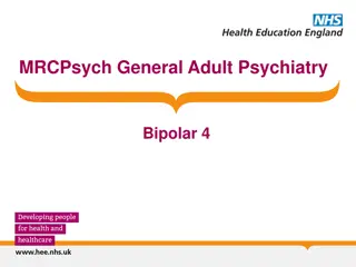 The Course and Prognosis of Bipolar Disorder