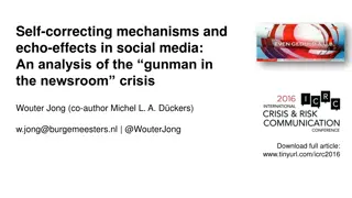 Analysis of Self-Correcting Mechanisms and Echo Effects in Social Media