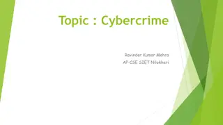Cybercrime: Threats, Impact, and Prevention
