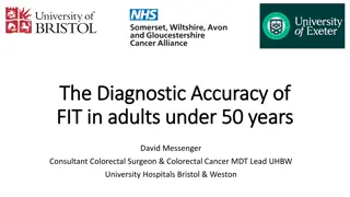 Diagnostic Accuracy of FIT in Adults under 50 Years
