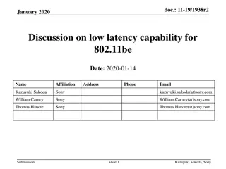 Low Latency Capability for 802.11be: Discussion and Analysis