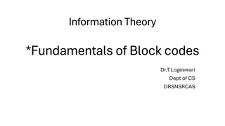 Fundamentals of Block Codes in Information Theory
