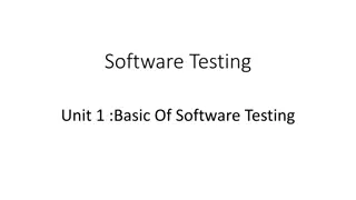 Insights into Software Testing, Quality, and Errors