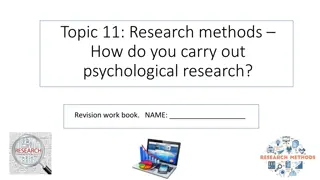Independent and Dependent Variables in Psychological Research