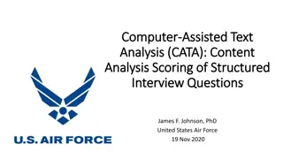 Computer-Assisted Text Analysis in Structured Interview Rating Comparison