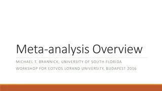 Meta-Analysis: Overview, Steps, and Common Effect Sizes