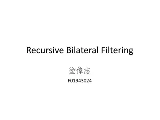 Recursive Bilateral Filtering Techniques