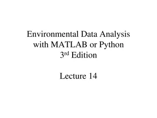Environmental Data Analysis with MATLAB or Python 3rd Edition Lecture 14 Overview